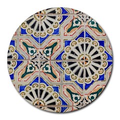 Ceramic Portugal Tiles Wall Round Mousepads