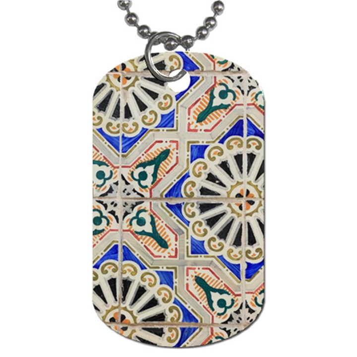 Ceramic Portugal Tiles Wall Dog Tag (Two Sides)