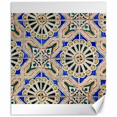 Ceramic Portugal Tiles Wall Canvas 8  X 10  by Amaryn4rt