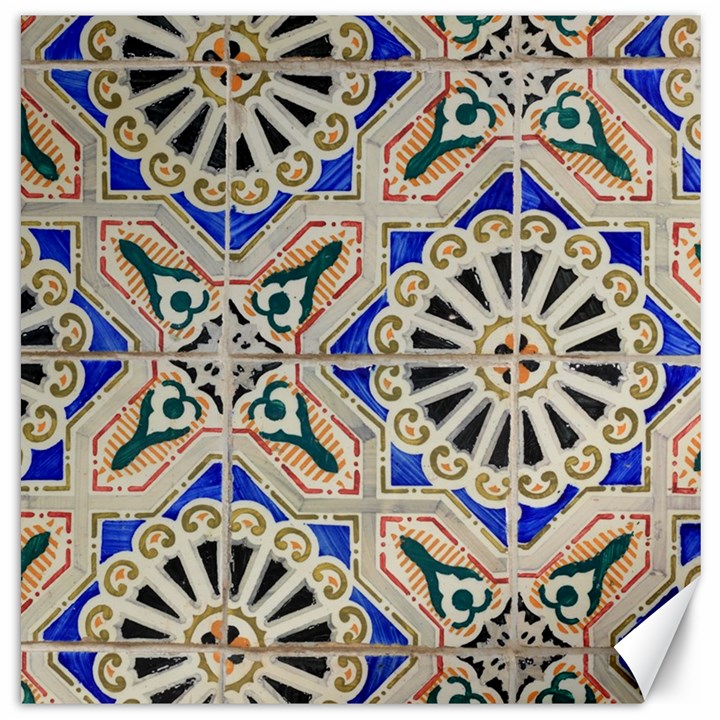 Ceramic Portugal Tiles Wall Canvas 12  x 12  