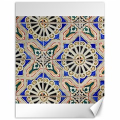 Ceramic Portugal Tiles Wall Canvas 12  X 16   by Amaryn4rt