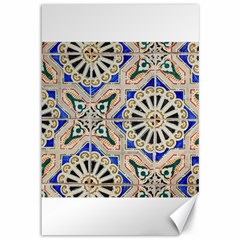 Ceramic Portugal Tiles Wall Canvas 12  X 18   by Amaryn4rt