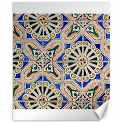 Ceramic Portugal Tiles Wall Canvas 16  X 20   by Amaryn4rt