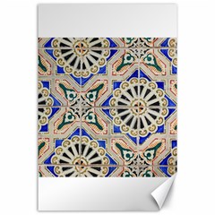 Ceramic Portugal Tiles Wall Canvas 24  X 36  by Amaryn4rt