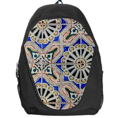 Ceramic Portugal Tiles Wall Backpack Bag