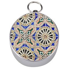 Ceramic Portugal Tiles Wall Silver Compasses