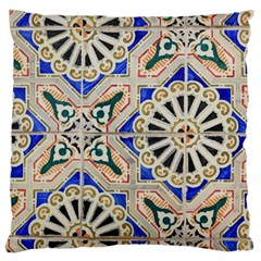 Ceramic Portugal Tiles Wall Standard Flano Cushion Case (one Side) by Amaryn4rt