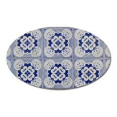 Ceramic Portugal Tiles Wall Oval Magnet by Amaryn4rt