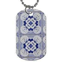 Ceramic Portugal Tiles Wall Dog Tag (one Side) by Amaryn4rt