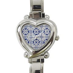 Ceramic Portugal Tiles Wall Heart Italian Charm Watch