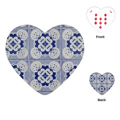 Ceramic Portugal Tiles Wall Playing Cards (heart)  by Amaryn4rt