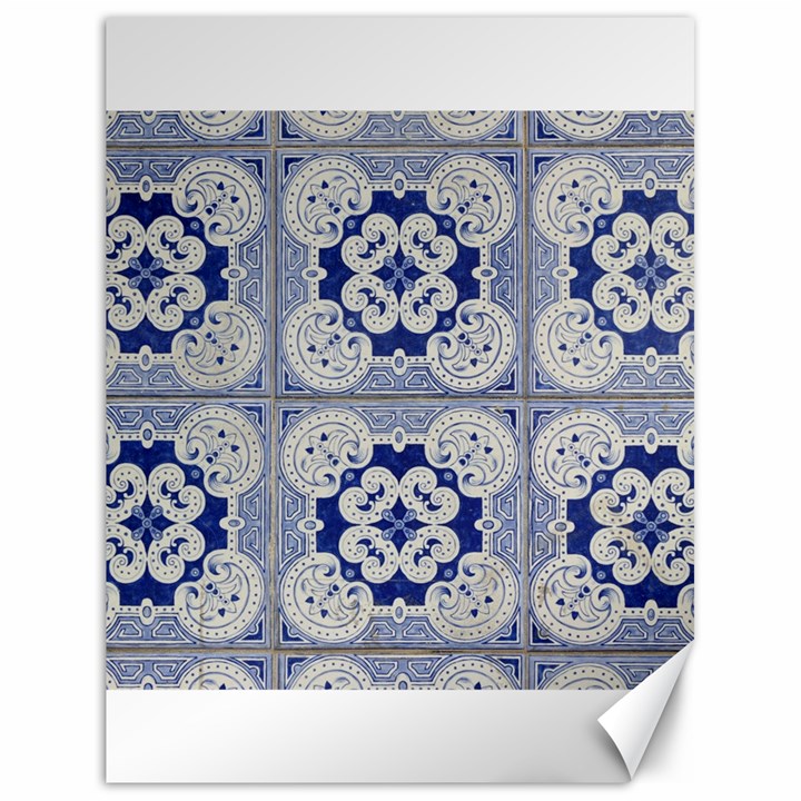 Ceramic Portugal Tiles Wall Canvas 18  x 24  