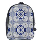 Ceramic Portugal Tiles Wall School Bags(Large)  Front