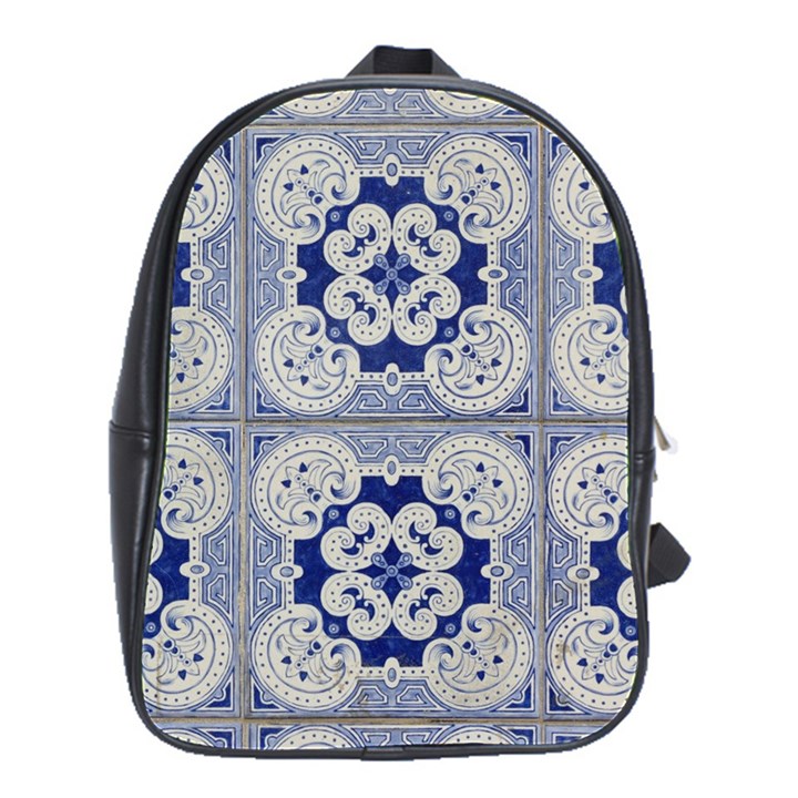 Ceramic Portugal Tiles Wall School Bags(Large) 