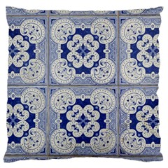 Ceramic Portugal Tiles Wall Standard Flano Cushion Case (one Side) by Amaryn4rt