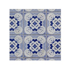 Ceramic Portugal Tiles Wall Small Satin Scarf (square)