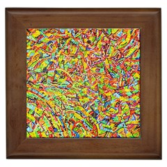 Canvas Acrylic Design Color Framed Tiles