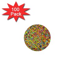 Canvas Acrylic Design Color 1  Mini Buttons (100 Pack) 