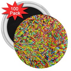 Canvas Acrylic Design Color 3  Magnets (100 Pack)