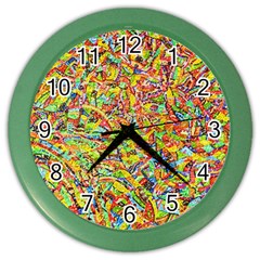 Canvas Acrylic Design Color Color Wall Clocks