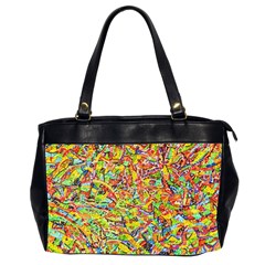 Canvas Acrylic Design Color Office Handbags (2 Sides) 