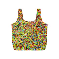 Canvas Acrylic Design Color Full Print Recycle Bags (s) 