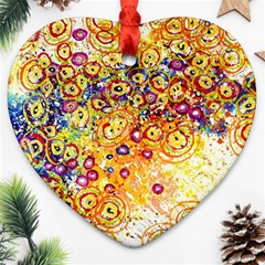 Canvas Acrylic Design Color Ornament (heart)