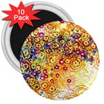 Canvas Acrylic Design Color 3  Magnets (10 pack)  Front