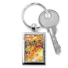 Canvas Acrylic Design Color Key Chains (rectangle) 