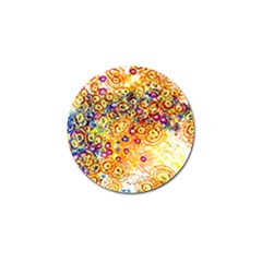 Canvas Acrylic Design Color Golf Ball Marker (4 Pack)