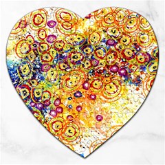 Canvas Acrylic Design Color Jigsaw Puzzle (heart)