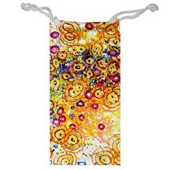 Canvas Acrylic Design Color Jewelry Bag