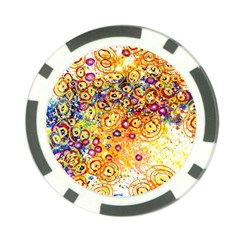 Canvas Acrylic Design Color Poker Chip Card Guard (10 Pack)