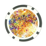 Canvas Acrylic Design Color Poker Chip Card Guard (10 pack) Front