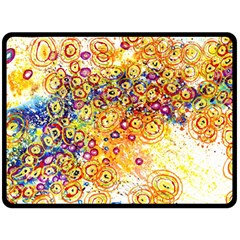 Canvas Acrylic Design Color Fleece Blanket (large) 