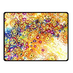 Canvas Acrylic Design Color Fleece Blanket (small)