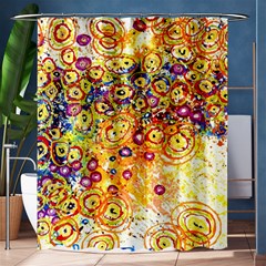 Canvas Acrylic Design Color Shower Curtain 60  X 72  (medium) 