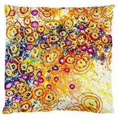 Canvas Acrylic Design Color Large Cushion Case (one Side)