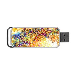 Canvas Acrylic Design Color Portable Usb Flash (two Sides)