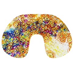 Canvas Acrylic Design Color Travel Neck Pillows