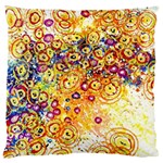 Canvas Acrylic Design Color Large Flano Cushion Case (One Side) Front