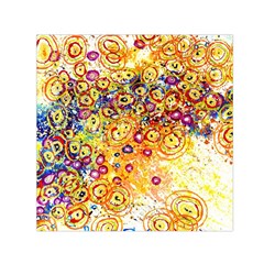 Canvas Acrylic Design Color Small Satin Scarf (square)