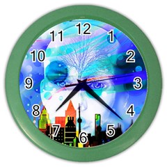 Dirty Dirt Spot Man Doll View Color Wall Clocks by Amaryn4rt