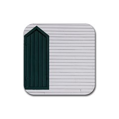 Construction Design Door Exterior Rubber Coaster (square)  by Amaryn4rt