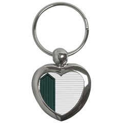 Construction Design Door Exterior Key Chains (heart) 