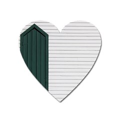 Construction Design Door Exterior Heart Magnet