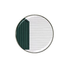 Construction Design Door Exterior Hat Clip Ball Marker by Amaryn4rt