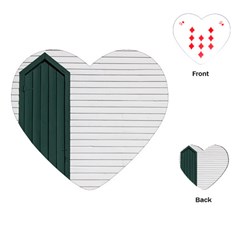 Construction Design Door Exterior Playing Cards (heart) 