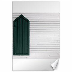 Construction Design Door Exterior Canvas 12  X 18   by Amaryn4rt