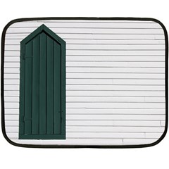 Construction Design Door Exterior Fleece Blanket (mini)